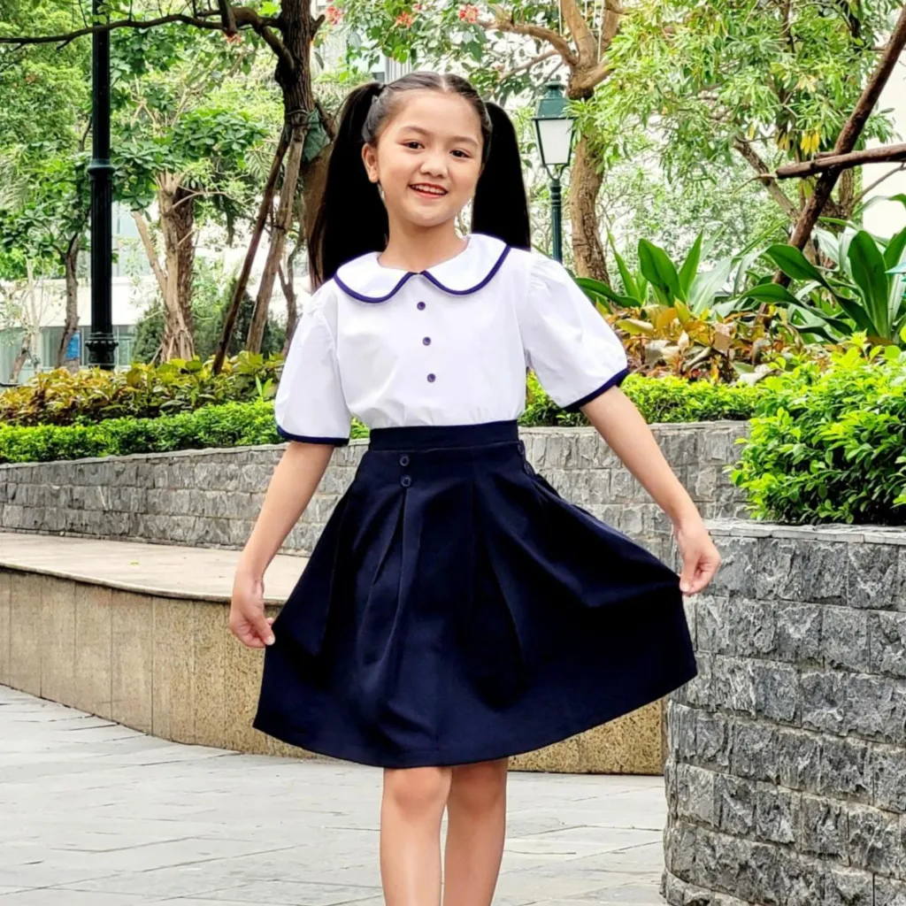 Ảnh Váy quần đồng phục học sinh nữ đi học cấp 1, cấp 2, cấp 3 Jadiny 3
