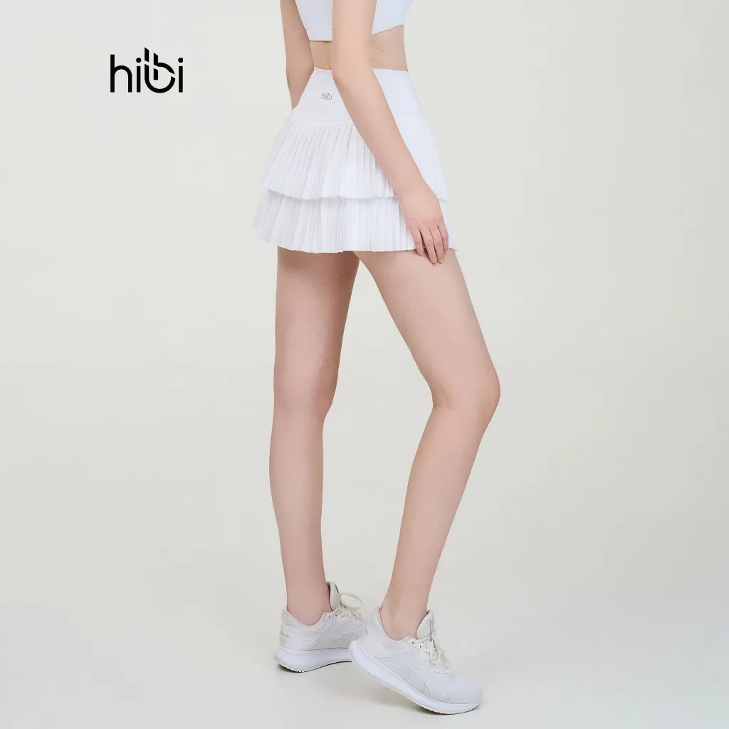 Ảnh Váy Tập Pickleball Hibi Sports SK003, Kiểu Xếp Ly 2 Tầng, Chất Vải Xi Fabric Cao Cấp 3