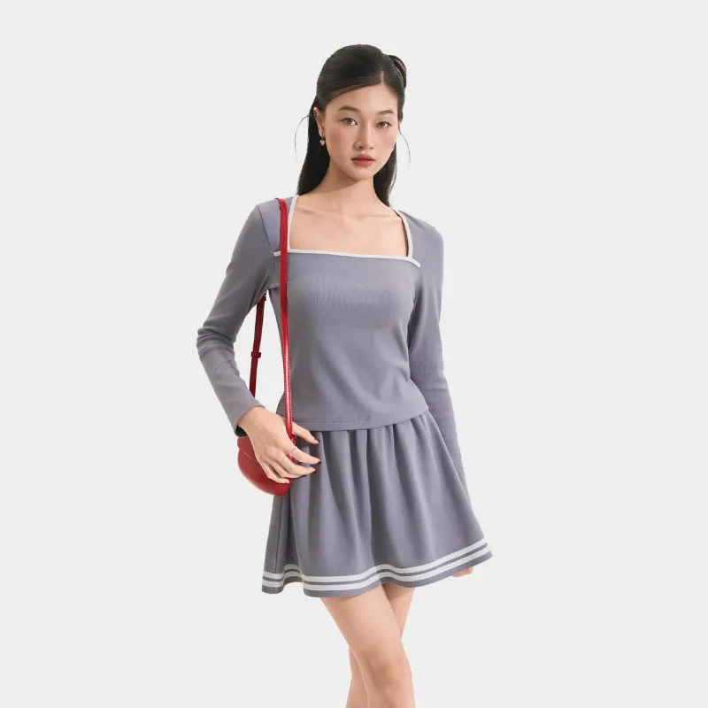 Váy Thun Mini MARC FASHION Form A Phối Viền FANT011725 | Đẹp & Thoải Mái