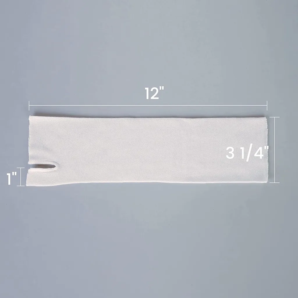 Ảnh VELPEAU Cổ Tay Và Ngón Tay Cái Spica Stockinette (Gói 10 Cái) Vớ Cánh Tay Thoải Mái Bộ Bảo Vệ Da Bằng Vải Bông Tấm Lót Cổ Tay Và Ống Tay Quấn Sẵn Để Nẹp Vòng Đệm Khí Dây Đeo Tay 4