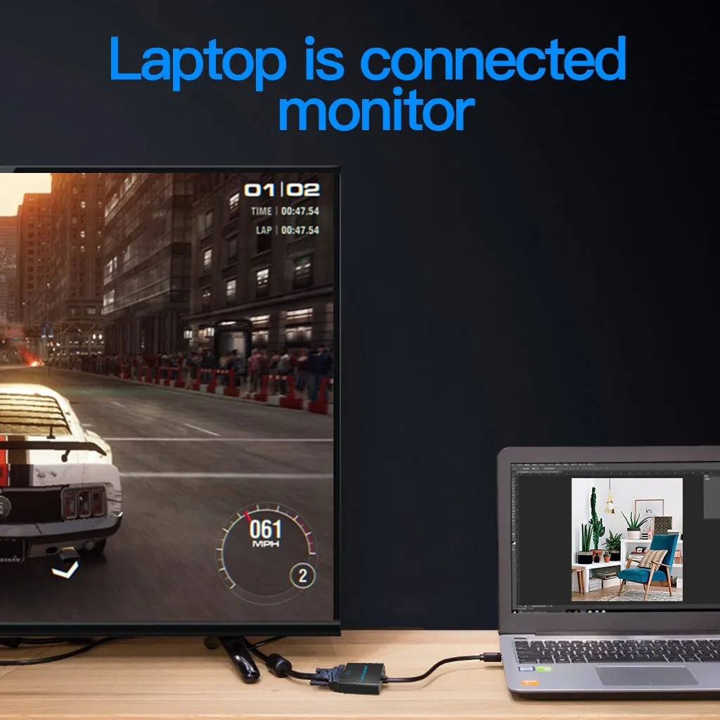 Ảnh Vention VGA chuyển đổi cổng HDMI sang VGA Cáp 1080P cho máy chiếu laptop PC 4