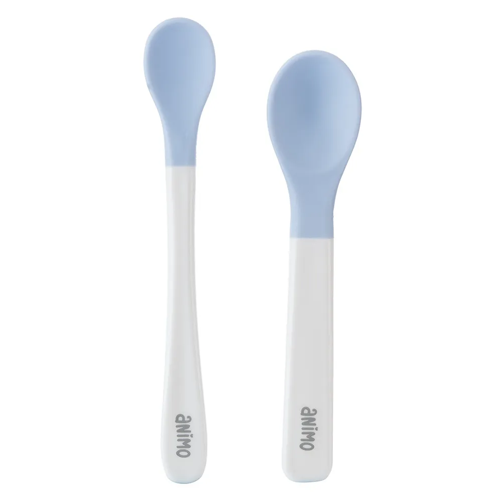 Ảnh Vỉ 2 muỗng đầu mềm cho bé (xanh, RK3704) 1