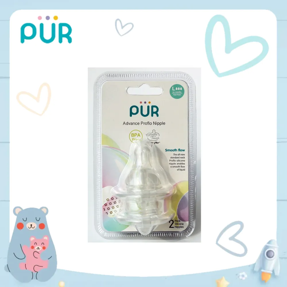 Ảnh Vỉ 2 núm ti Proflo cho bình cổ thường Pur Advanced 2