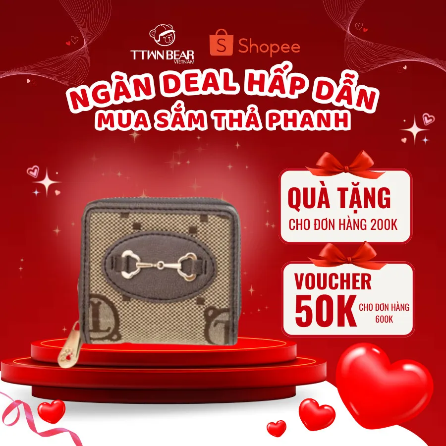 Ảnh Ví cầm tay TTWN BEAR chính hãng - TT2362 thời trang 1