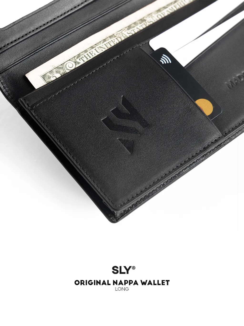 Ảnh Ví da dài SLY Original cao cấp dập logo chìm 4