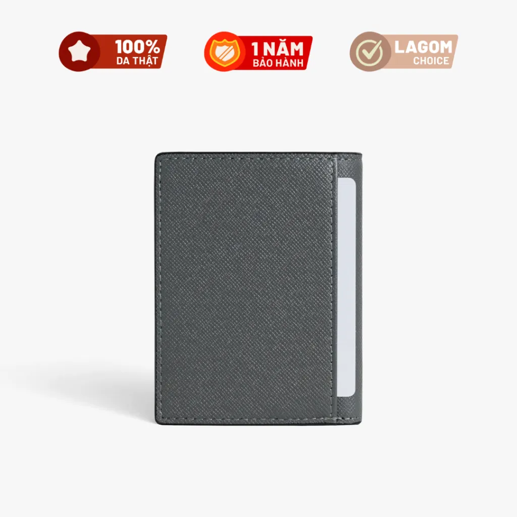 Ảnh Ví Da Dáng Đứng Tiny Wallet Chất Liệu Da Bò Thật Nhỏ Gọn - Thương hiệu LAGOM 3