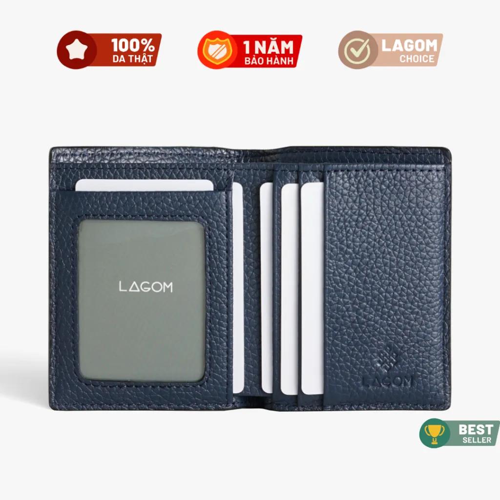 Ảnh Ví Da Dáng Đứng Tiny Wallet Chất Liệu Da Bò Thật Nhỏ Gọn - Thương hiệu LAGOM 4