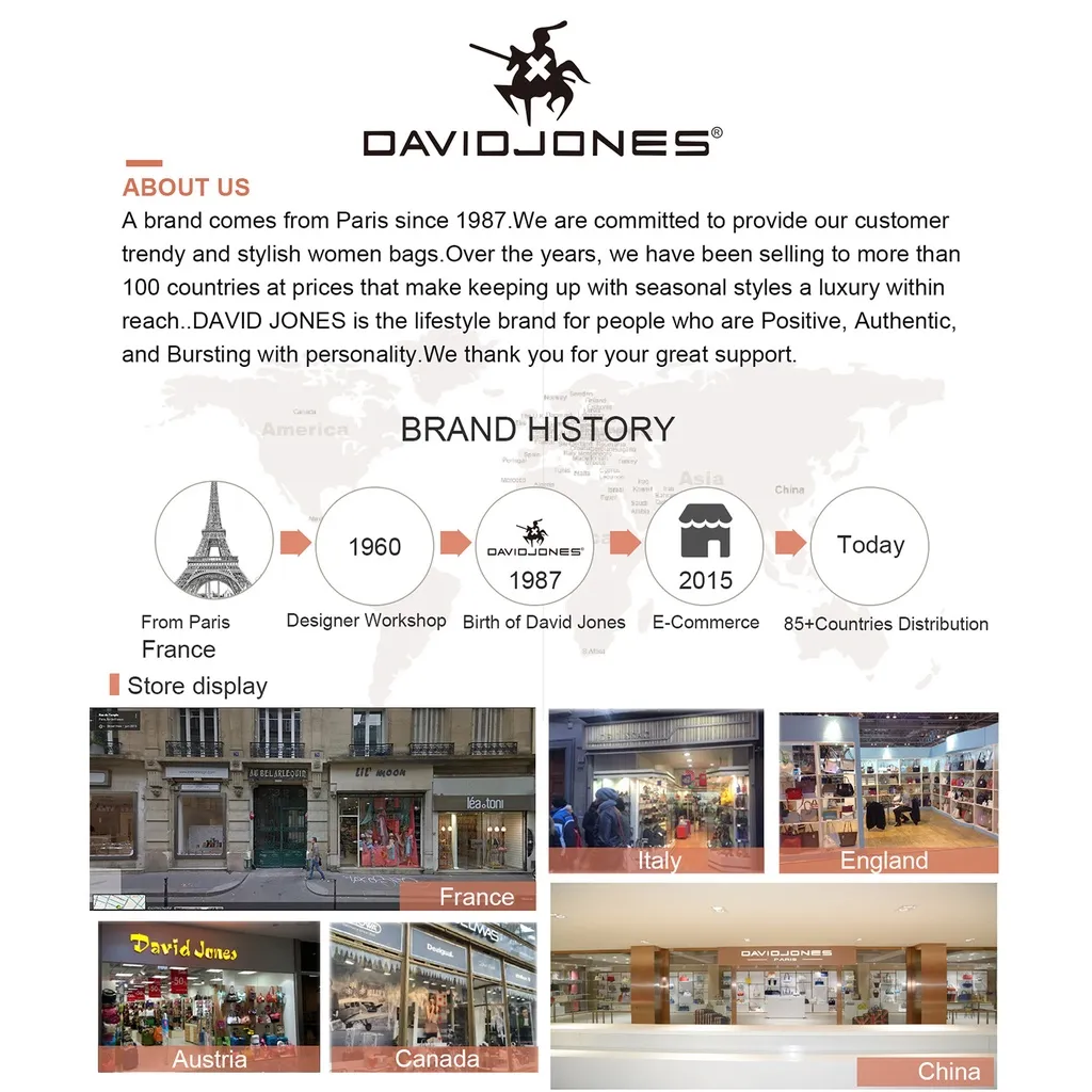Ảnh Ví da DAVID JONES thời trang cho nữ phong cách vintage 1