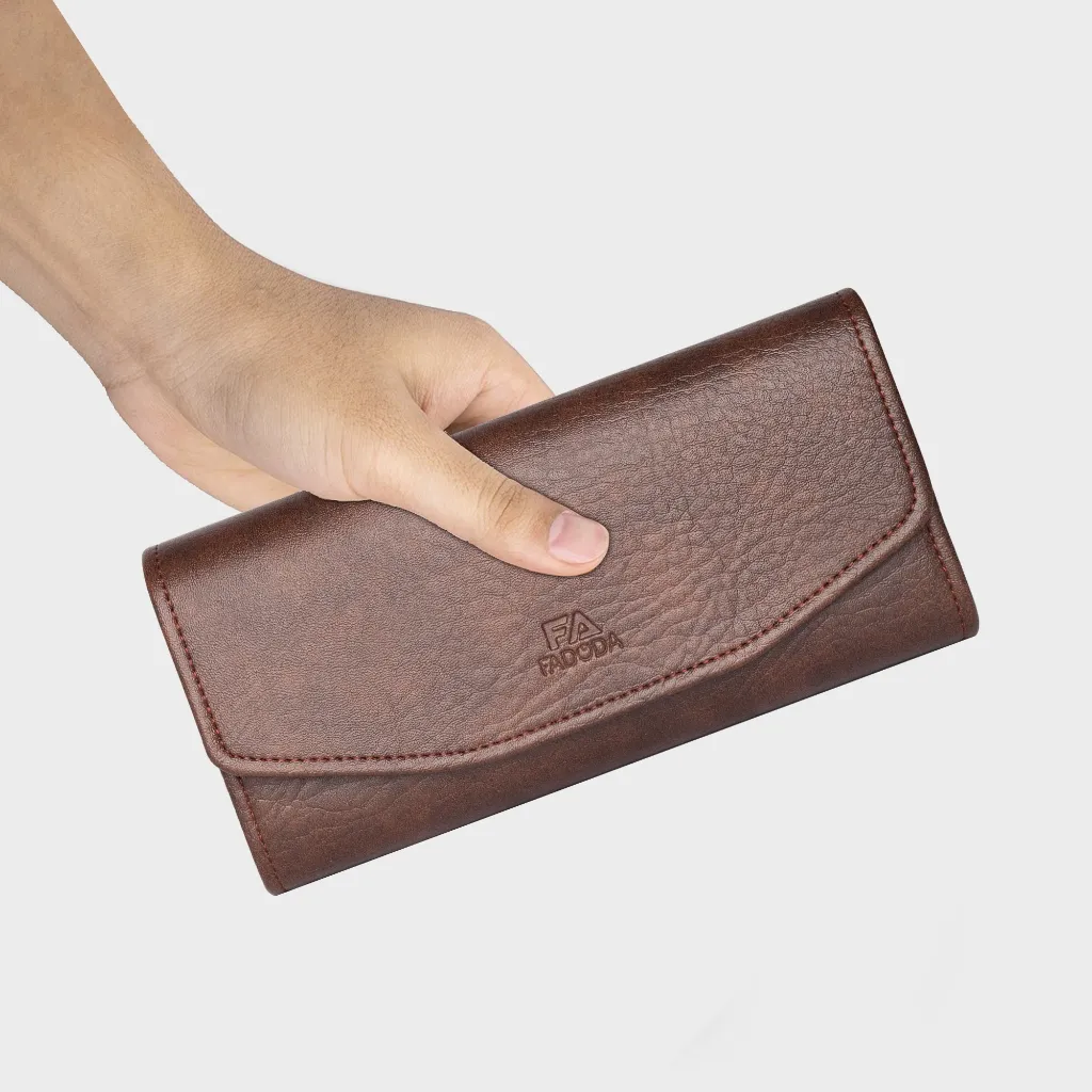 Ảnh Ví da nữ cầm tay dáng dài thời trang Fadoda FVN16 3