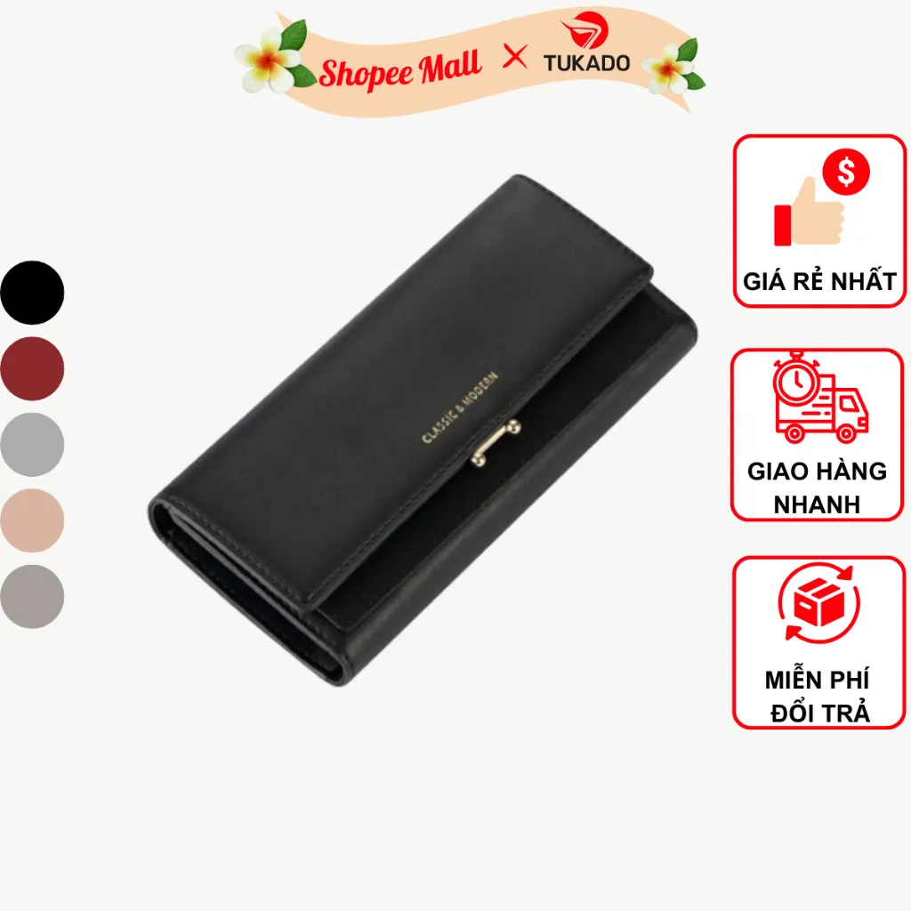 Ảnh Ví Dài Cầm Tay Nữ Chính Hãng TAILIAN Đựng Tiền Nhiều Ngăn Da Cao Cấp Cực Đẹp TL07- Tukado 1
