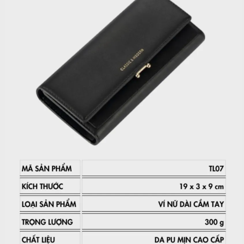 Ảnh Ví Dài Cầm Tay Nữ Chính Hãng TAILIAN Đựng Tiền Nhiều Ngăn Da Cao Cấp Cực Đẹp TL07- Tukado 3