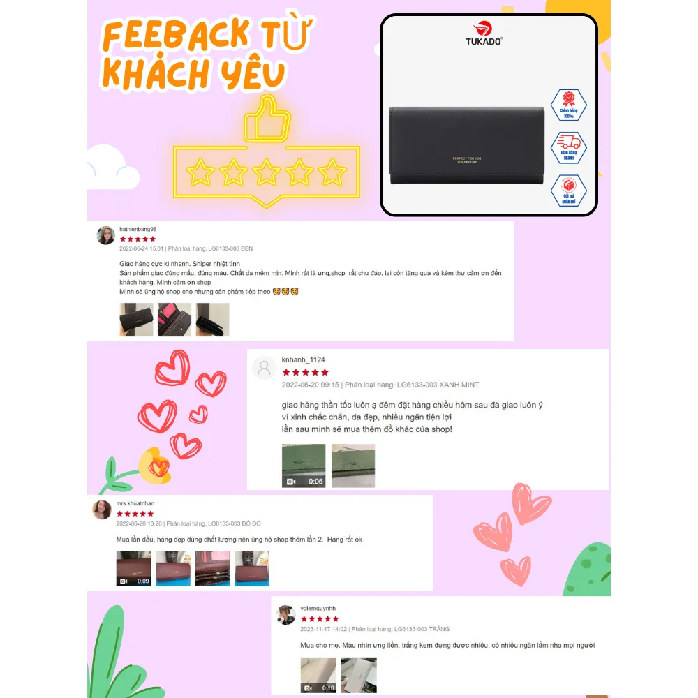 Ảnh Ví Dài Nữ Cầm Tay Dự Tiệc PERFECT FOR YOU Đựng Tiền Nhiều Ngăn Da Xước Cao Cấp Cực Đẹp PFY31 2