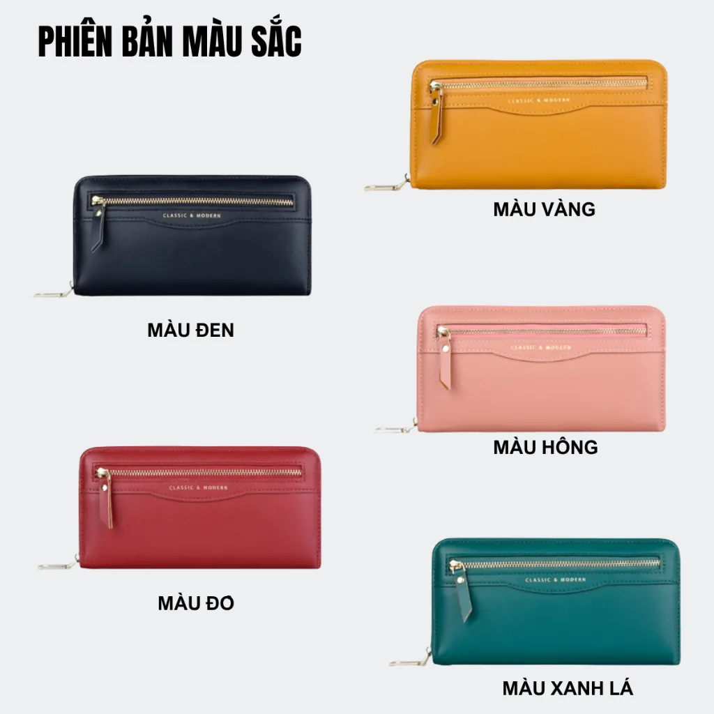 Ảnh Ví Dài Nữ Cầm Tay TAILIAN Đựng Tiền Điện Thoại Nhiều Ngăn Tiện Dụng Da Cao Cấp Cực Đẹp TL16 - Tukado 4