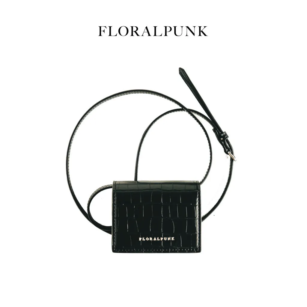 Ảnh Ví Đeo Chéo Gwen Woc Floralpunk - Mini Bag Da PU Cao Cấp, Đựng AirPods, Chìa Khóa & Thẻ ATM 1
