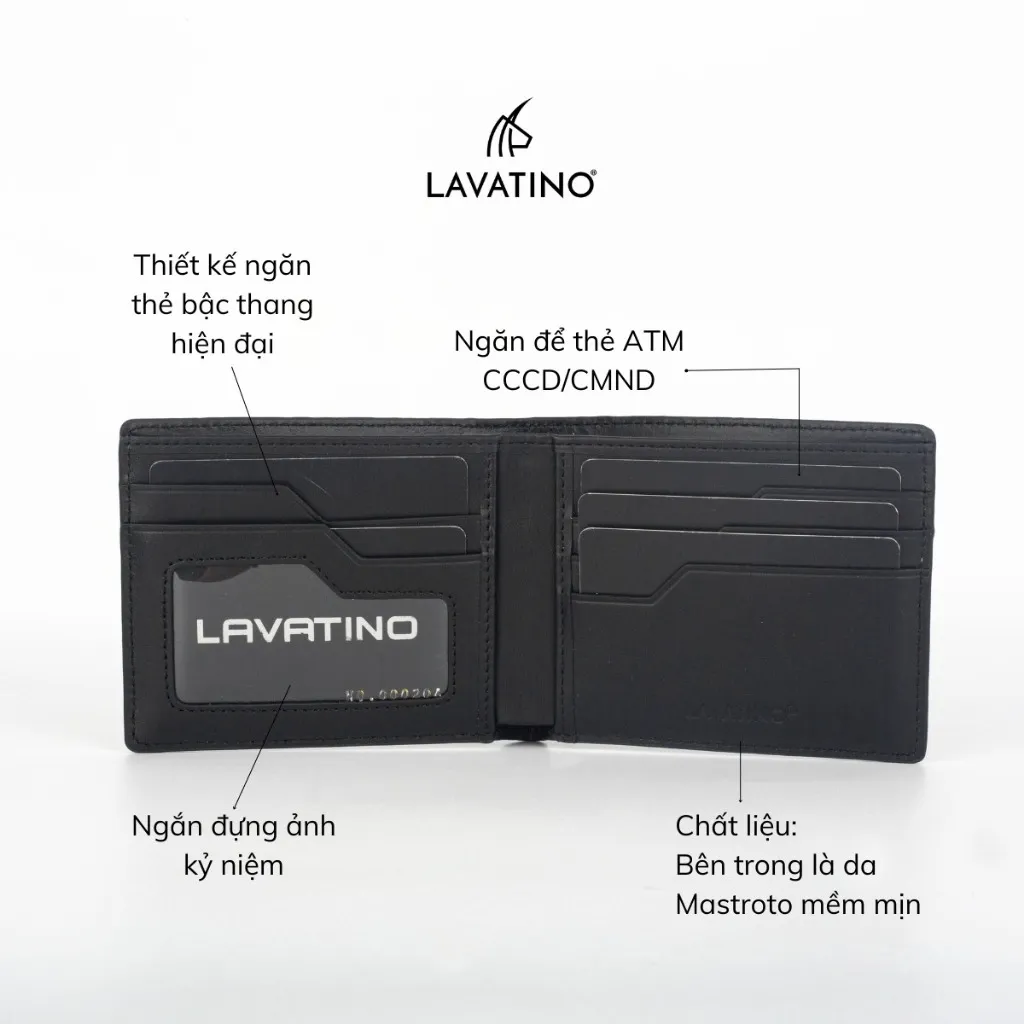 Ảnh Ví Nam Cao Cấp Da Bò EPI Hàng Hiệu Chính Hãng LAVATINO - Florence 50 3