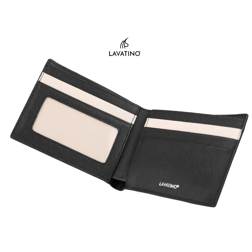 Ảnh Ví Nam Cao Cấp Da Saffiano Chống Xước, Chống Thấm Nước Chính Hãng Lavatino - WB28 4