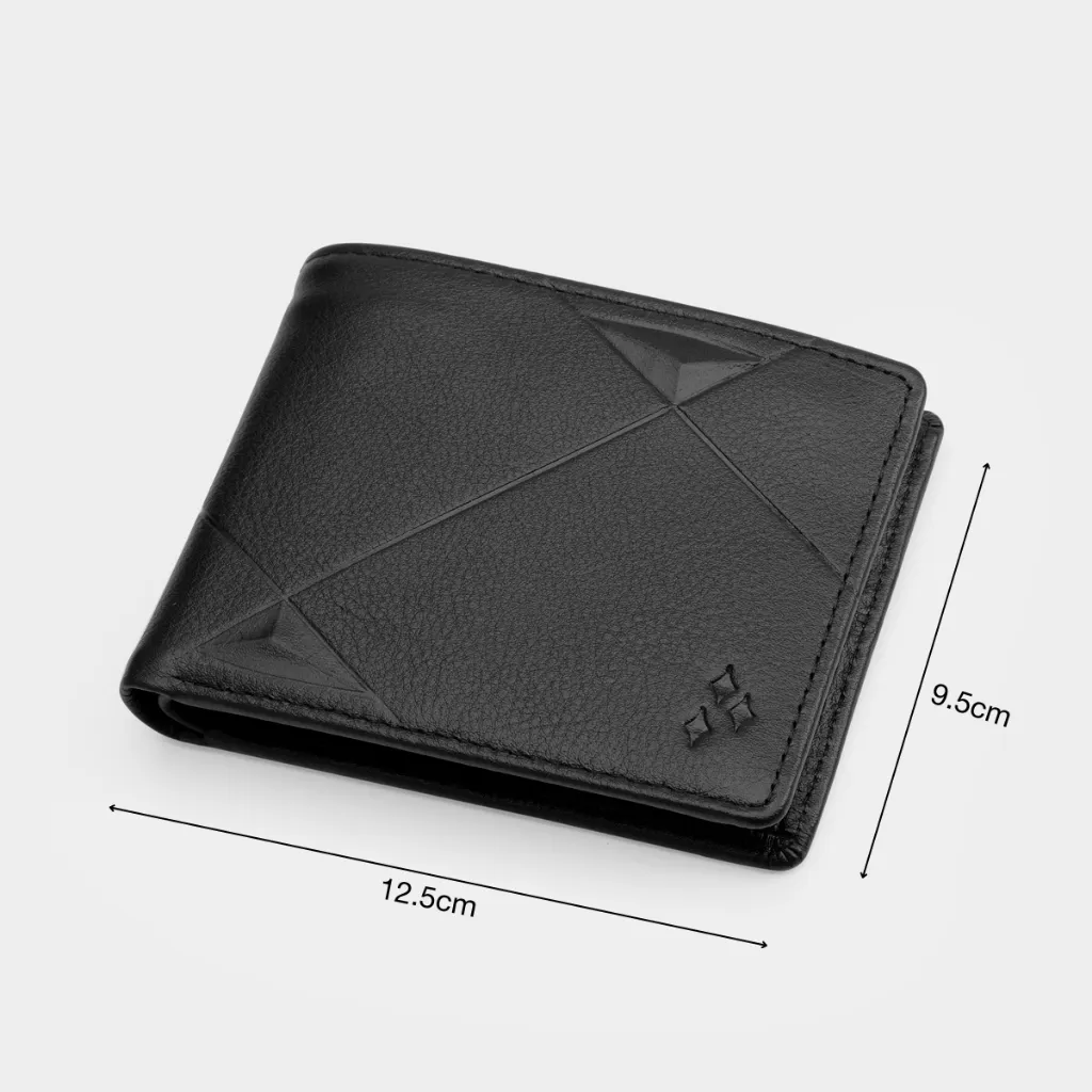 Ảnh Ví Nam Da Bò Dáng Ngang Hoạ Tiết Sang Trọng DFA268 2