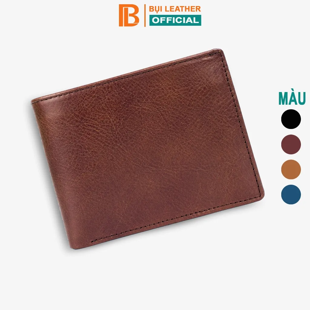 Ảnh Ví nam da bò sáp cao cấp V108-Bụi Leather 1