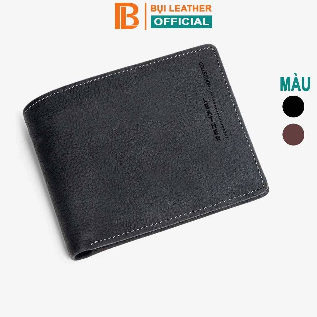 Ảnh Ví nam da bò sáp Mexico Bụi Leather V102 cao cấp 1