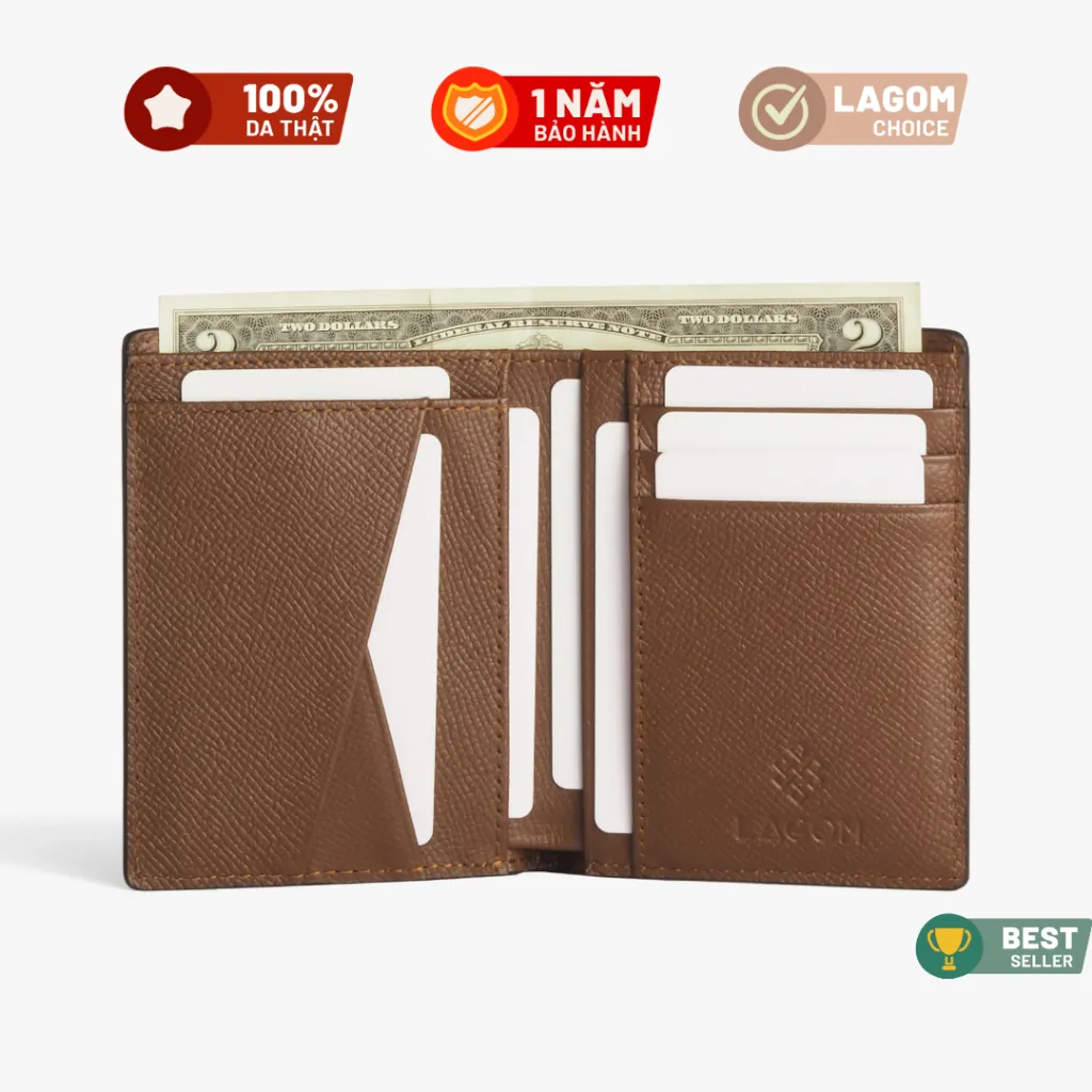 Ảnh Ví nam da thật LAGOM dáng đứng - Bifold Cross 1