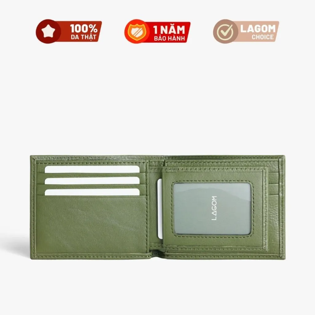 Ảnh Ví nam Da thật LAGOM Flip Wallet dáng ngang - có ngăn để ảnh, da thật mềm mại 1