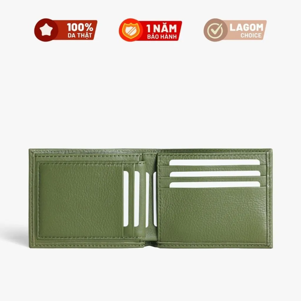Ảnh Ví nam Da thật LAGOM Flip Wallet dáng ngang - có ngăn để ảnh, da thật mềm mại 3