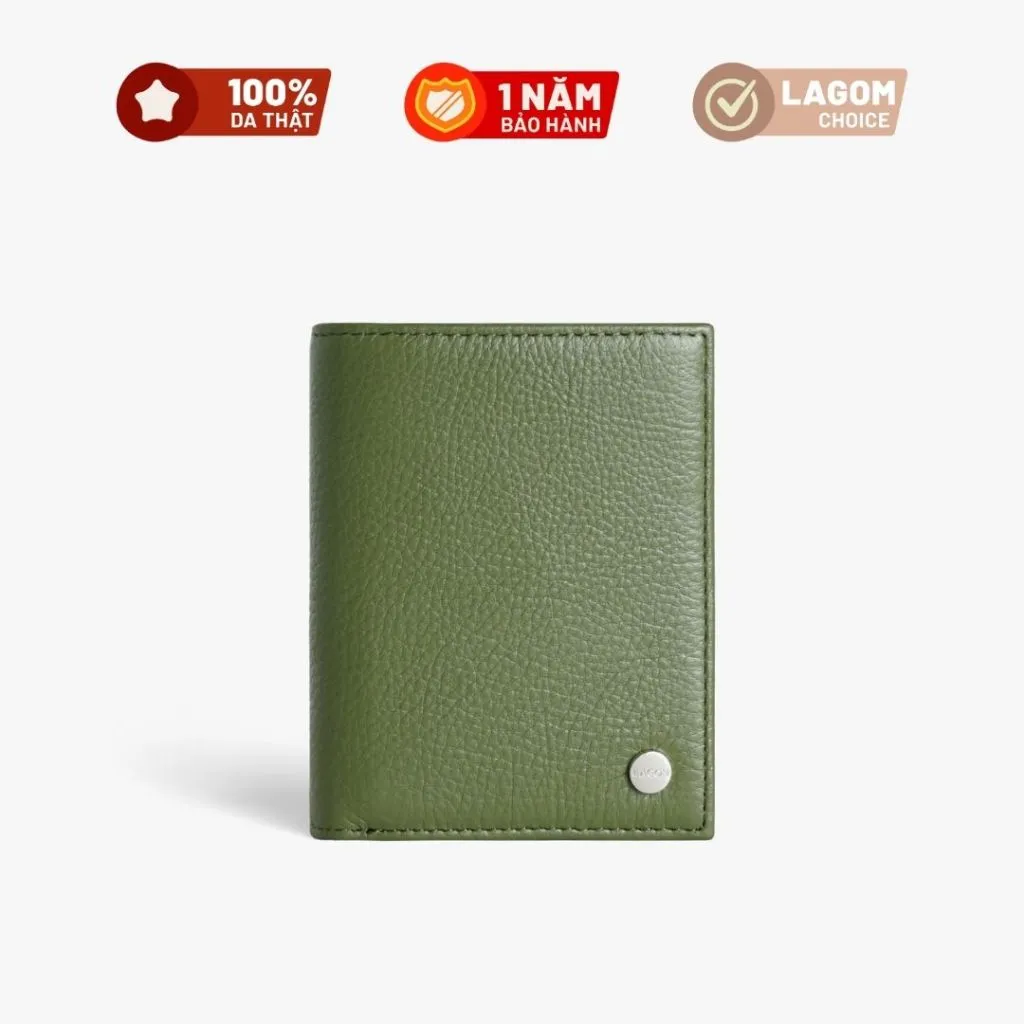 Ảnh Ví nam Da Thật LAGOM Flip Wallet Dáng đứng - có ngăn để ảnh, da thật mềm mại 3