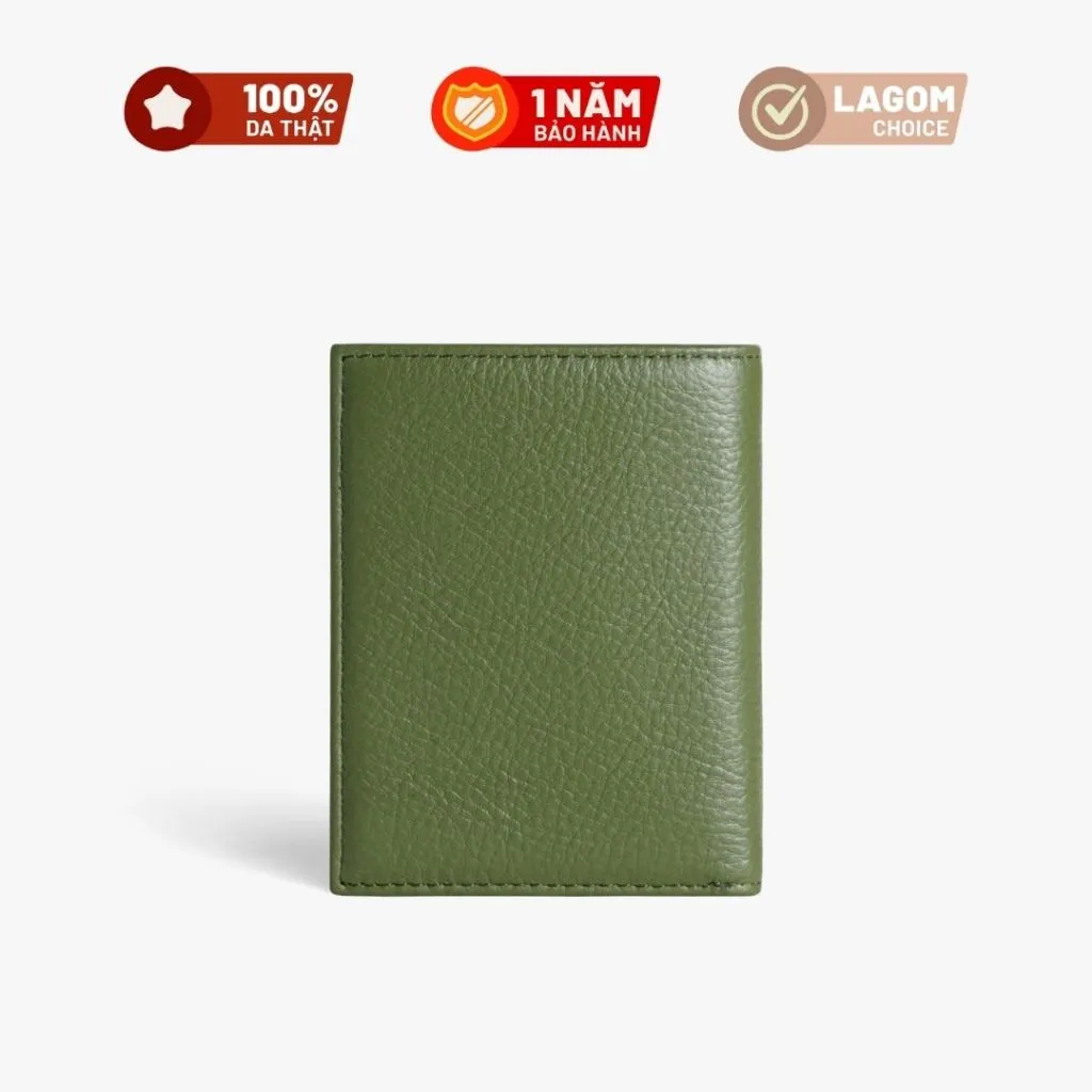 Ảnh Ví nam Da Thật LAGOM Flip Wallet Dáng đứng - có ngăn để ảnh, da thật mềm mại 4