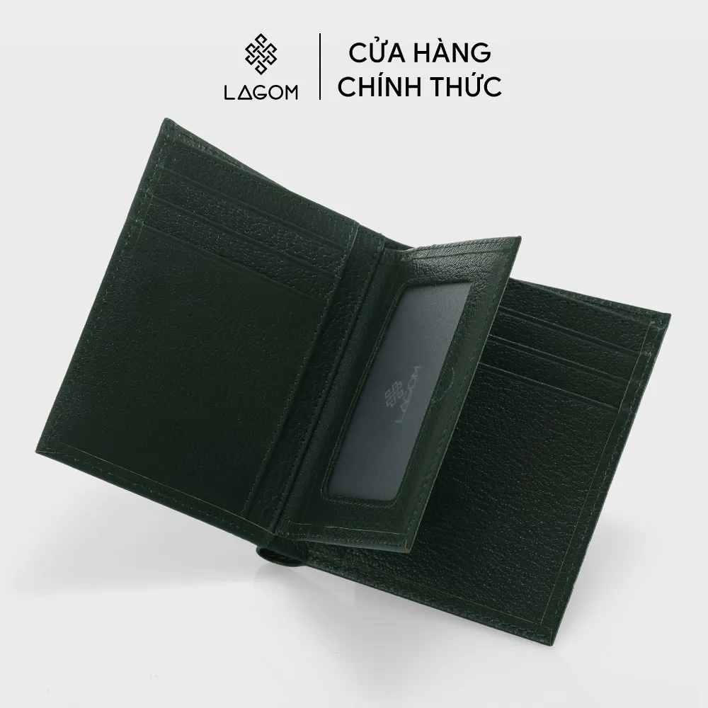 Ảnh Ví Nam Da Thật LAGOM Tidy Wallet Dáng đứng 2
