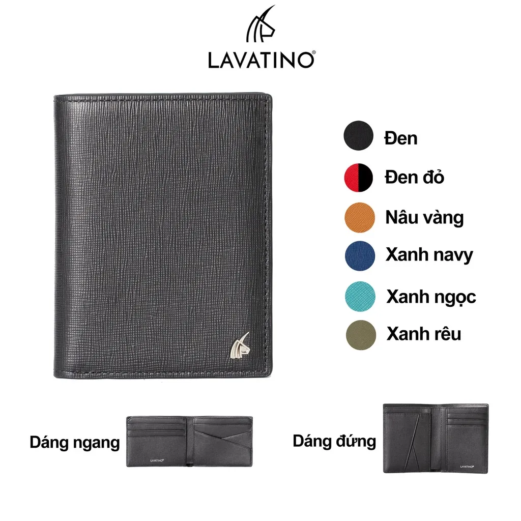 Ảnh Ví Nam Mini Cao Cấp  Da Bò Thật Chính Hãng Lavatino LUCAS 19 1