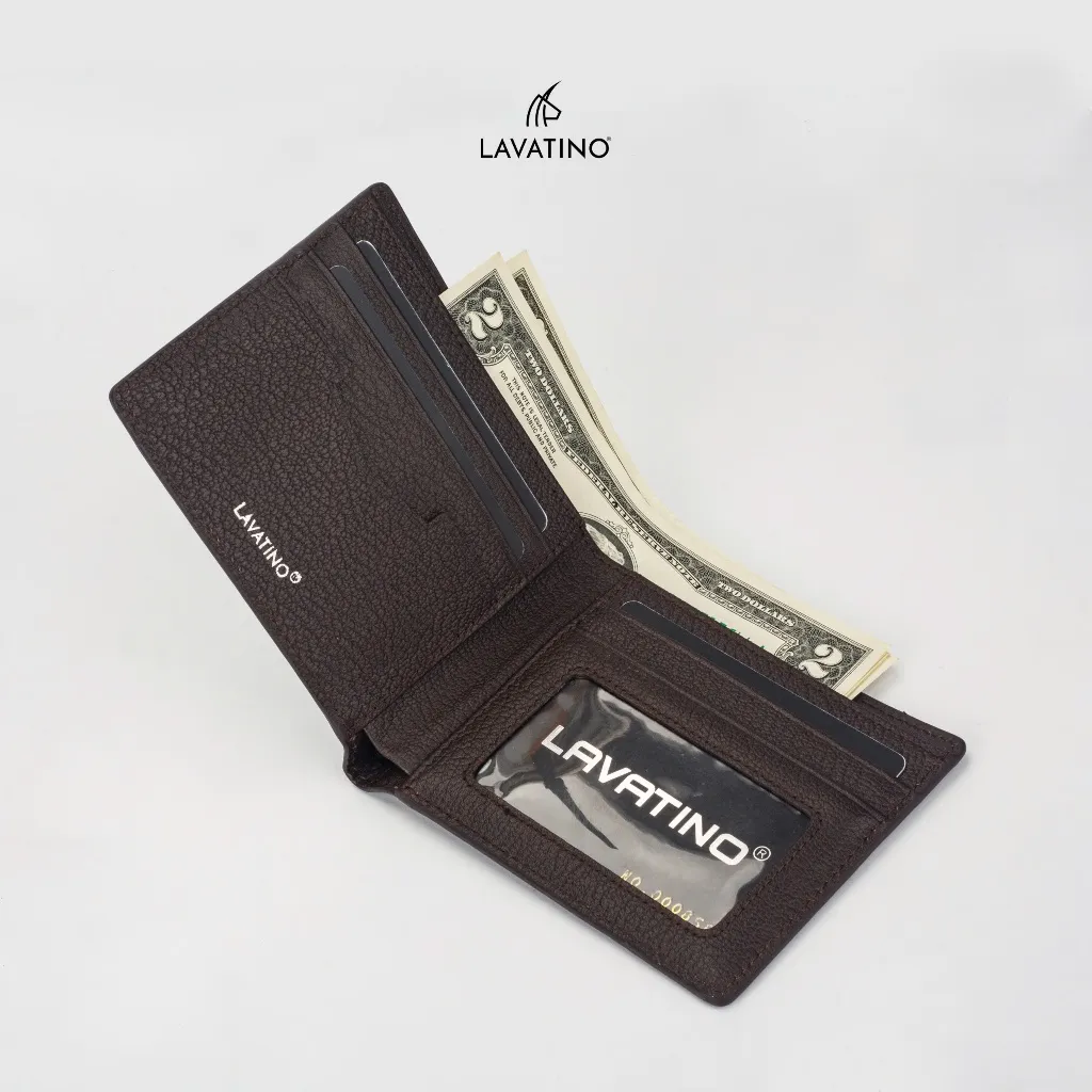 Ảnh Ví nam mini da bò vân Swift cao cấp chính hãng Lavatino [Wallet Phoca - WB35] 3