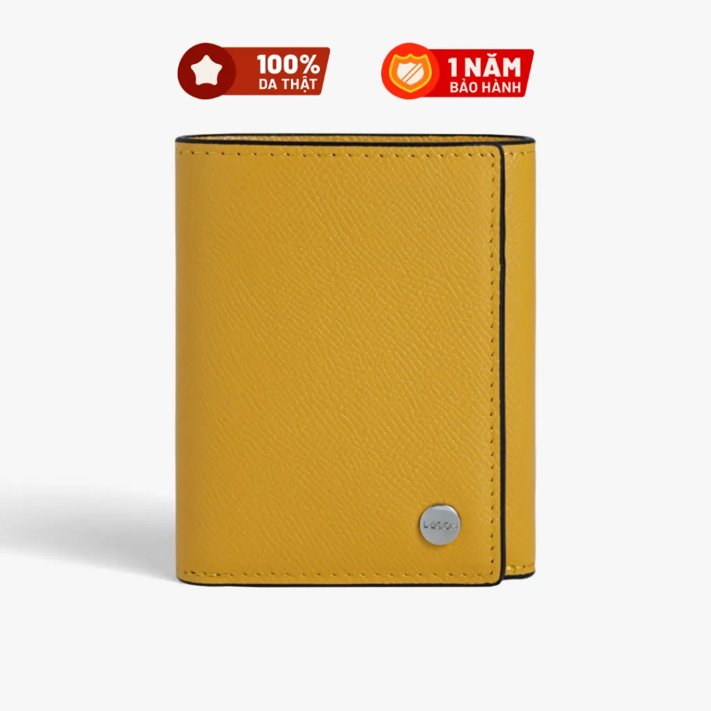 Ảnh Ví nam nữ Da thật LAGOM - Season Trifold Wallet - gập ba 3