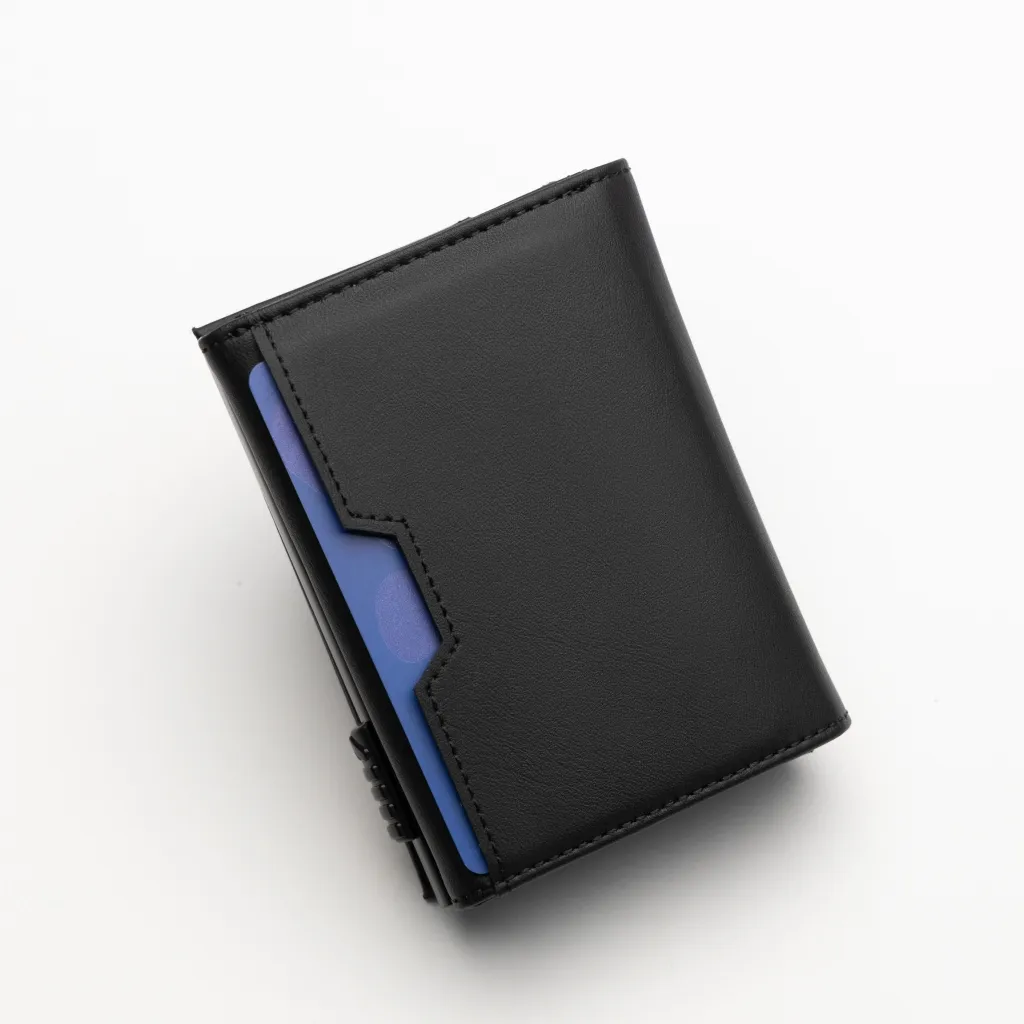 Ảnh Ví nam nữ mini thông minh thương hiệu Natoli gập 3 đựng thẻ cao cấp - Futuristic Mini Wallet V8 4