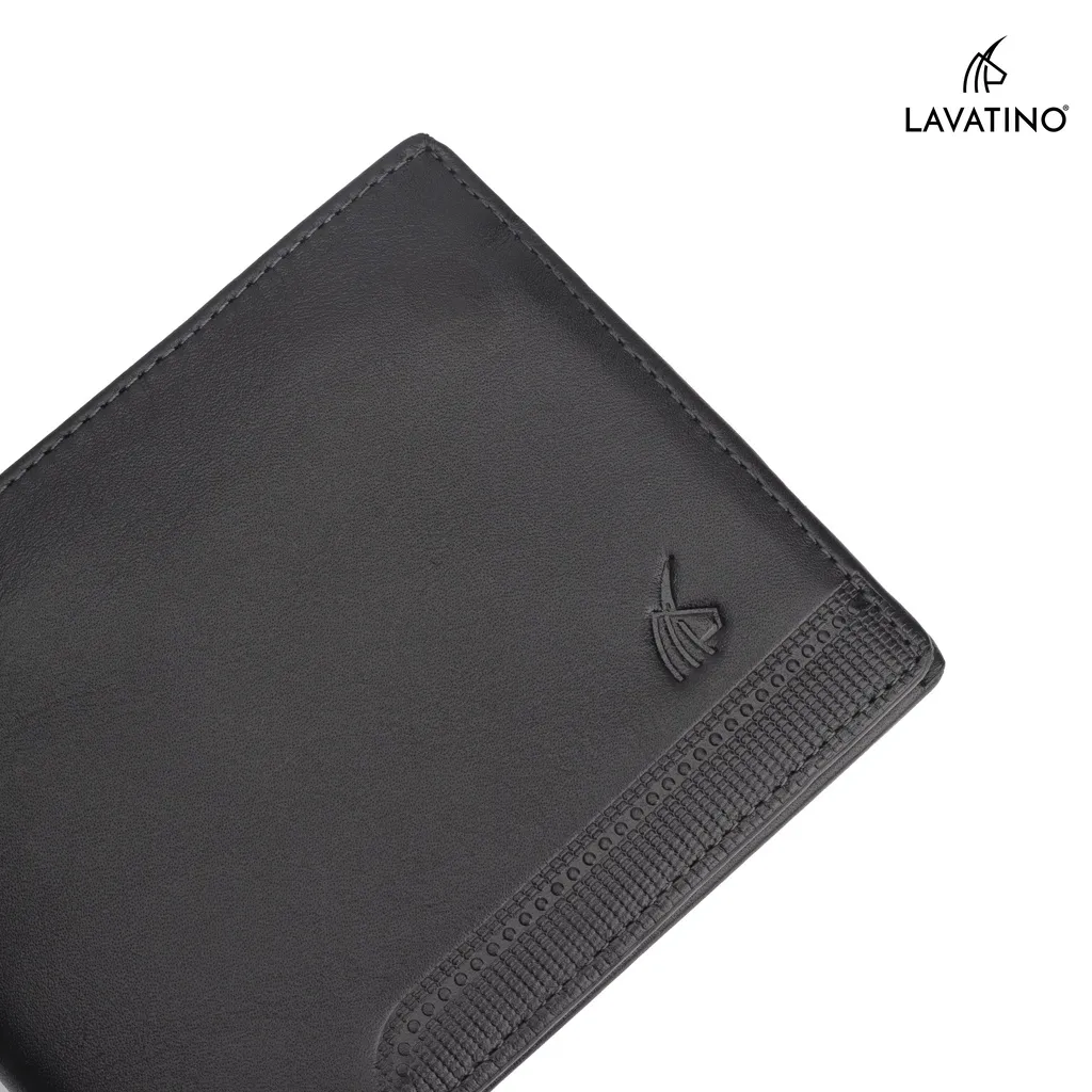 Ảnh Ví ngắn nam da bò cao cấp khóa kéo hiện đại chính hãng Lavatino [Wallet Vasto - WB34] 2