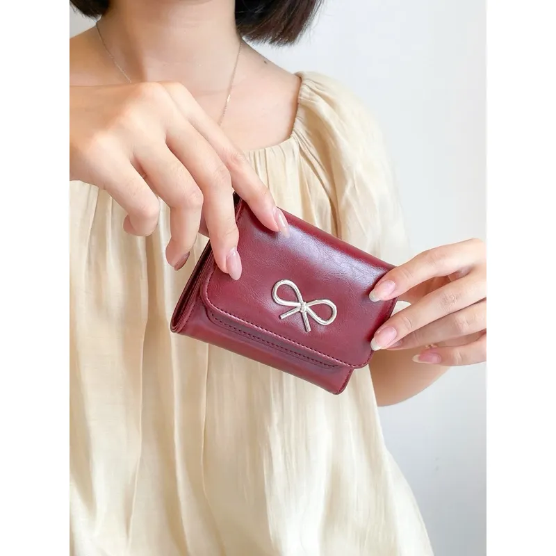 Ảnh Ví ngắn Vuông Shop®️ khoá nơ 4
