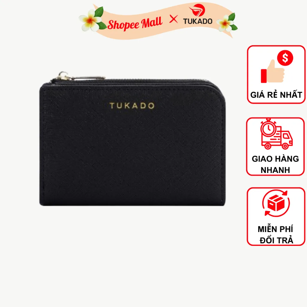 Ảnh Ví Nữ Cầm Tay TUKADO Nhiều Ngăn Đựng Tiền Tiện Dụng Chất Da Xước Cao Cấp Siêu Bền Đẹp TK04 -TUKADO 1