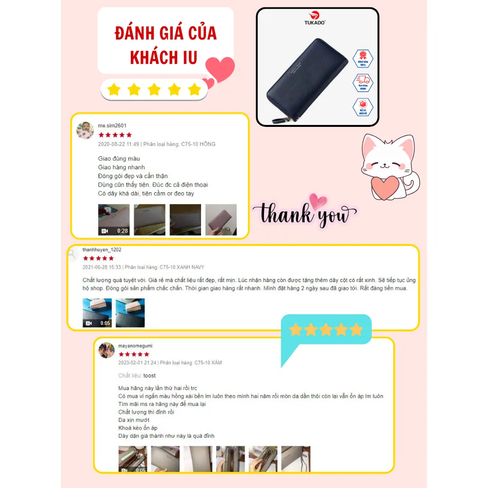 Ảnh Ví Nữ Dài Cầm Tay FOREVER YOUNG Phong Cách Hàn Quốc Siêu Đẹp Nhiều Ngăn Tiện Dụng PFY08 - Tukado 2