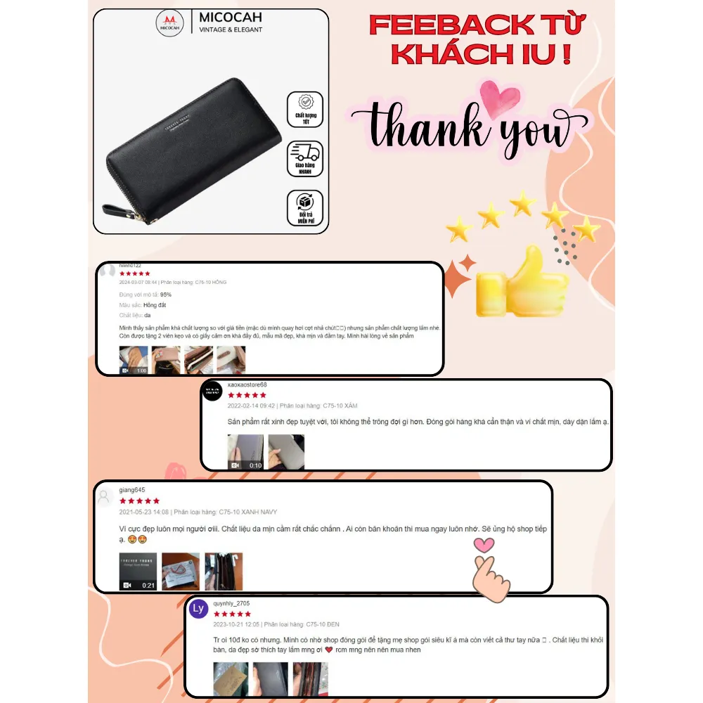 Ảnh Ví Nữ Dài Cầm Tay FOREVER YOUNG Phong Cách Hàn Quốc Siêu Đẹp Nhiều Ngăn Tiện Dụng PFY08 2
