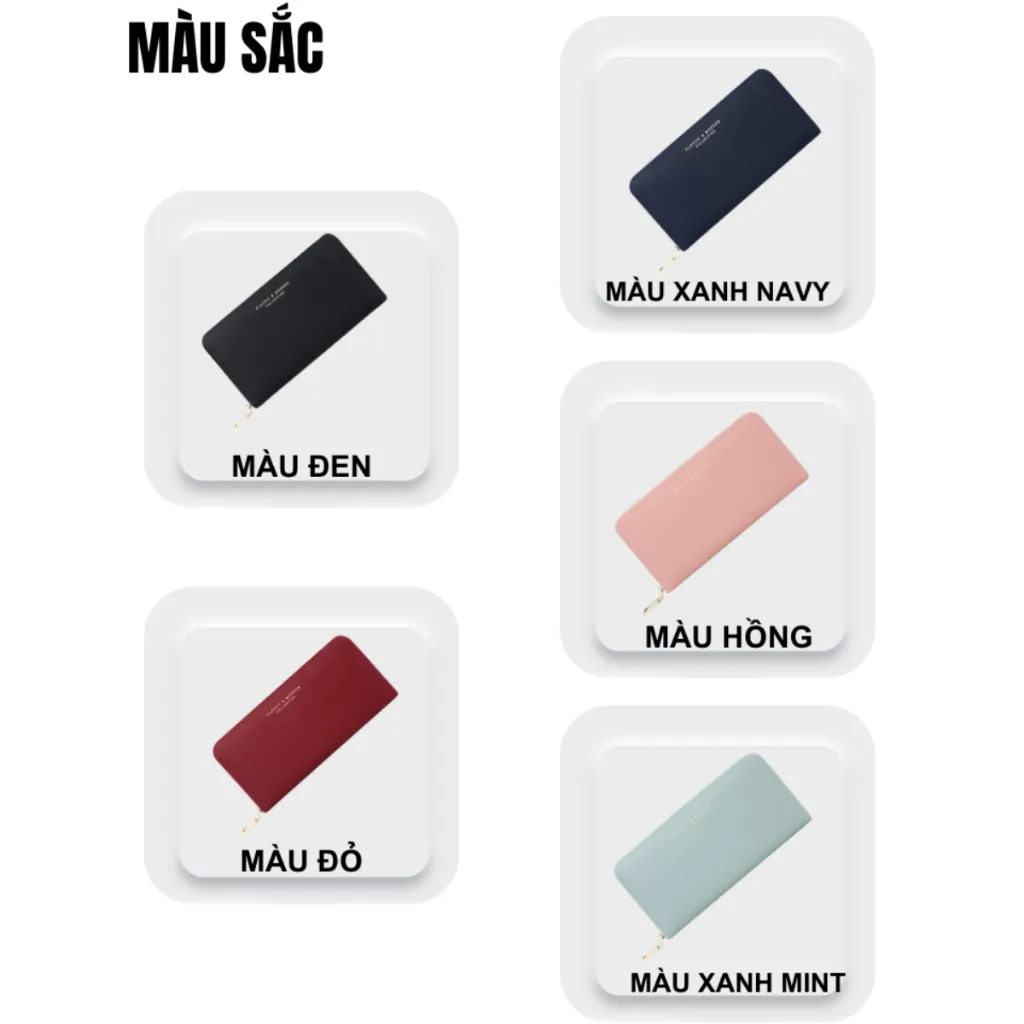 Ảnh Ví Nữ Dài Cầm Tay TAILIAN Đựng Tiền Điện Thoại Nhiều Ngăn Tiện Dụng Da Cao Cấp Cực Đẹp TL56 - Tukado 4