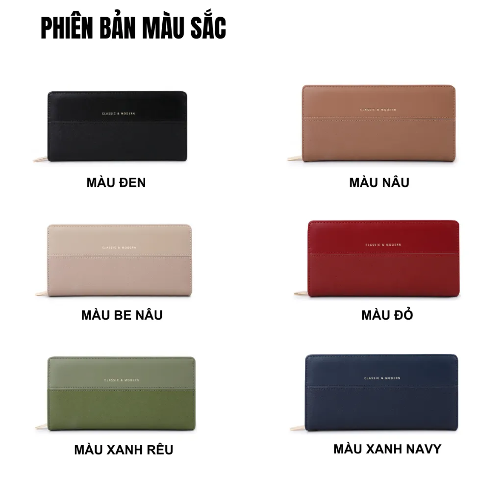 Ảnh Ví Nữ Dài Cầm Tay TAILIAN Đựng Tiền Điện Thoại Nhiều Ngăn Da Cao Cấp Cực Đẹp TL88 3