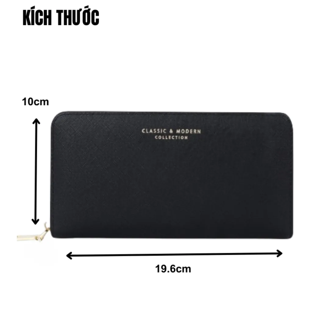 Ảnh Ví Nữ Dài Cầm Tay TAILIAN Đựng Tiền Điện Thoại Nhiều Ngăn Da Cao Cấp Cực Đẹp TL56 4