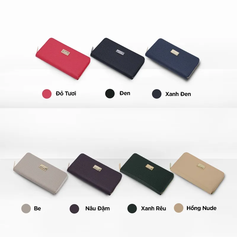 Ảnh Ví Nữ Dài Cầm Tay Thời Trang Cao Cấp IDIGO FW2-302-00, Ví Dài Nữ Da PU Công Sở Sang Trọng, Đa Năng 2