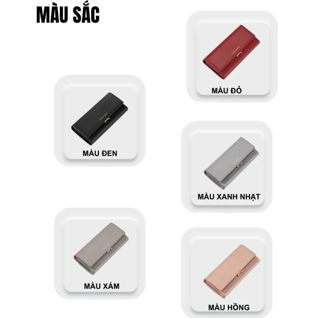 Ảnh Ví Nữ Dài Cầm Tay Thời Trang TAILIAN Dáng Basic Thanh Lịch Da Cao Cấp Nhiều Ngăn Tiện Dụng TL07 4