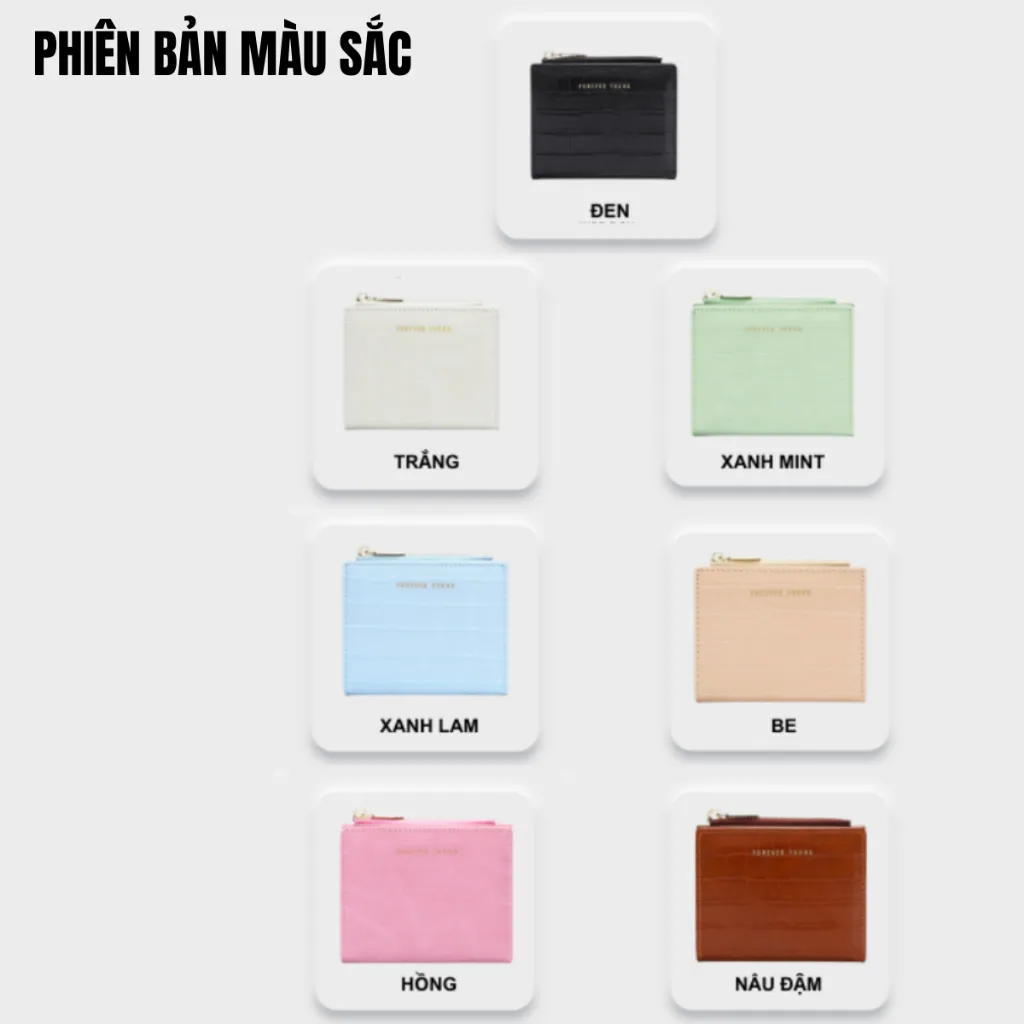Ảnh Ví Nữ Mini Cầm Tay PERFECT FOR YOU Đựng Tiền Nhiều Ngăn Vân Ra Rắn Cao Cấp Cực Đẹp Giá Rẻ PFY26 4