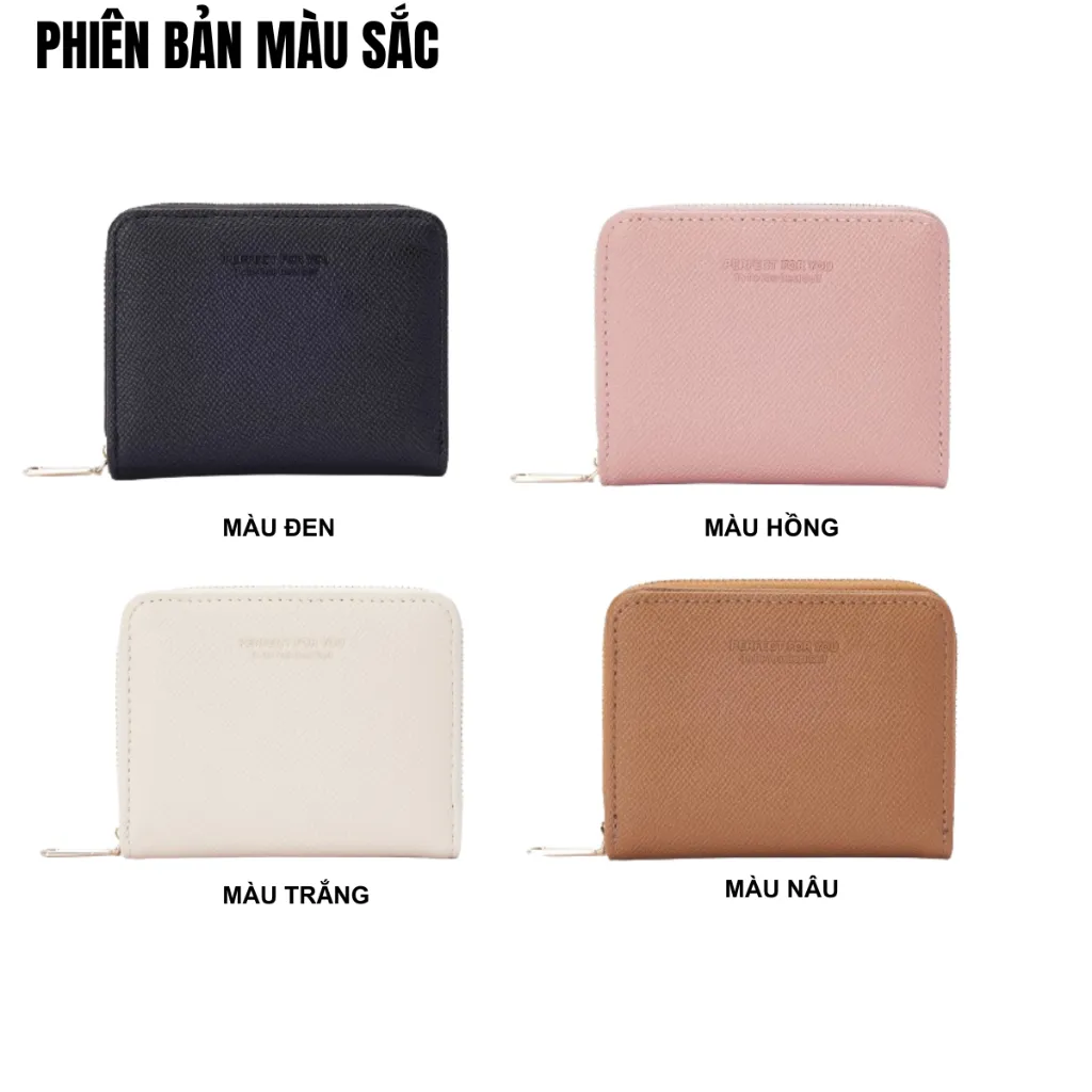 Ảnh Ví Nữ Mini Cầm Tay PERFECT FOR YOU Nhiều Ngăn Da Cao Cấp Cực Đẹp PFY53 3