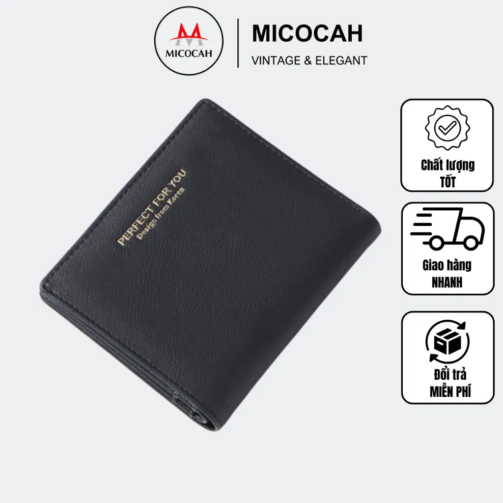 Ảnh Ví Nữ Mini Cầm Tay PERFECT FOR YOU Đựng Tiền Dáng Vuông Xinh Xắn Da Cao Cấp PFY01 - Micocah Mall 1