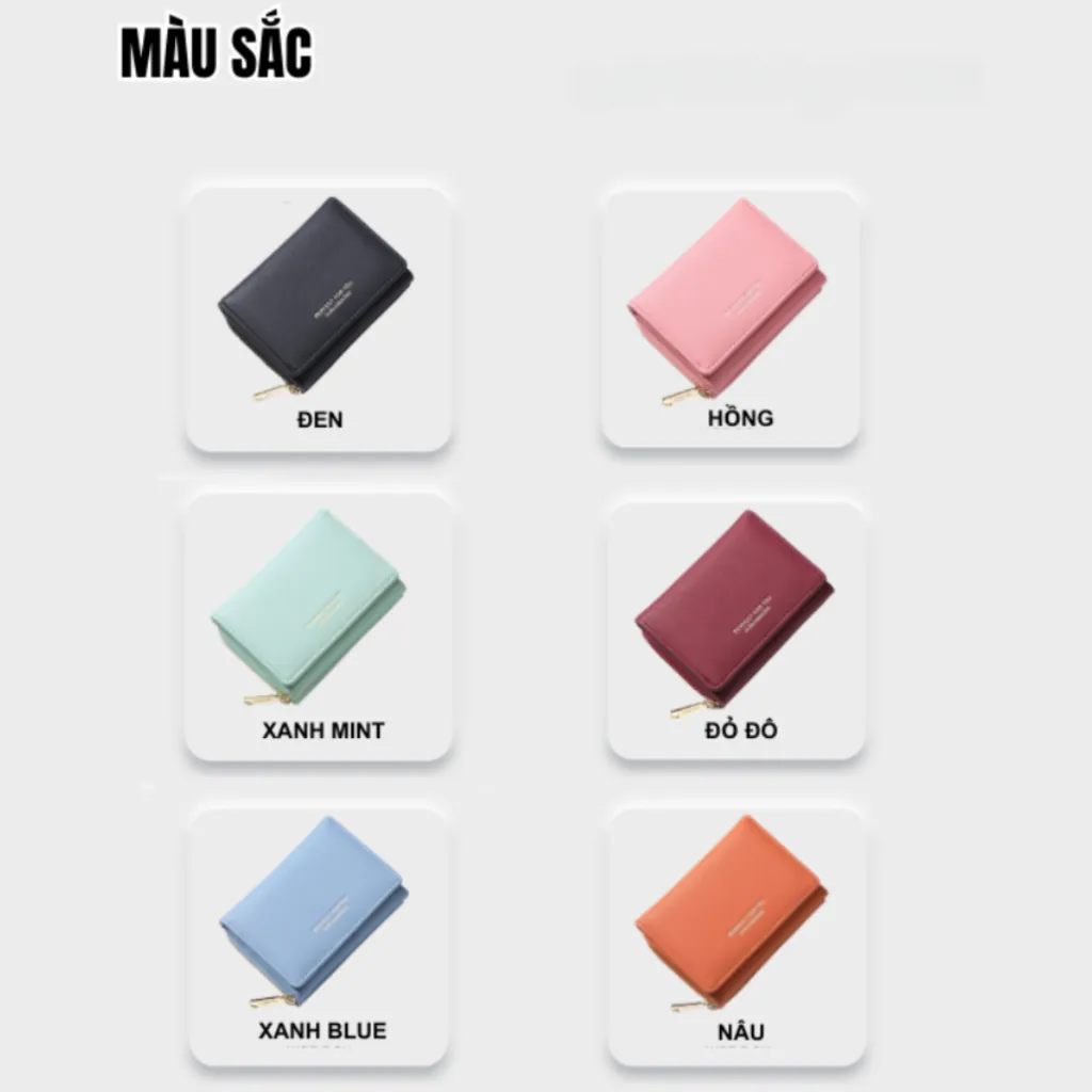 Ảnh Ví Nữ Mini Cầm Tay PERFECT FOR YOU Ví Ngắn Nhiều Ngăn Chất Da Cao Cấp Cực Đẹp Giá Rẻ PFY11 - Tukado 3
