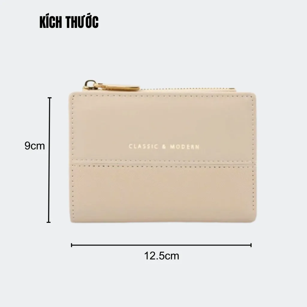 Ảnh Ví Nữ Ngắn Mini Cầm Tay TAILIAN Đựng Tiền Đựng Thẻ Nhỏ Gọn Da Cao Cấp Cực Đẹp TL76 - Micocah Mall 3