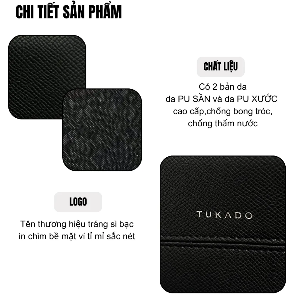 Ảnh Ví Nữ Ngắn Mini Cầm Tay TUKADO Full Box Đựng Tiền Nhiều Ngăn Tiện Dụng Chất Da Siêu Đẹp TK08 4