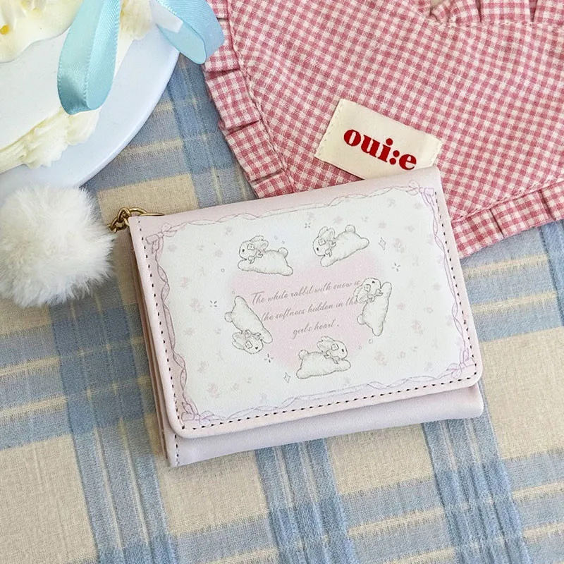 Ảnh Ví nữ ngọt ngào thời trang Móc khóa dễ thương Hộp đựng thẻ đa chức năng Ví đựng tiền mặt 3